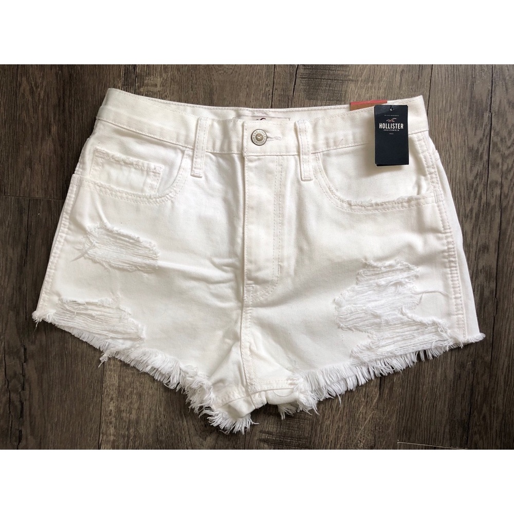 SOLD White Hollister High Rise Shorts